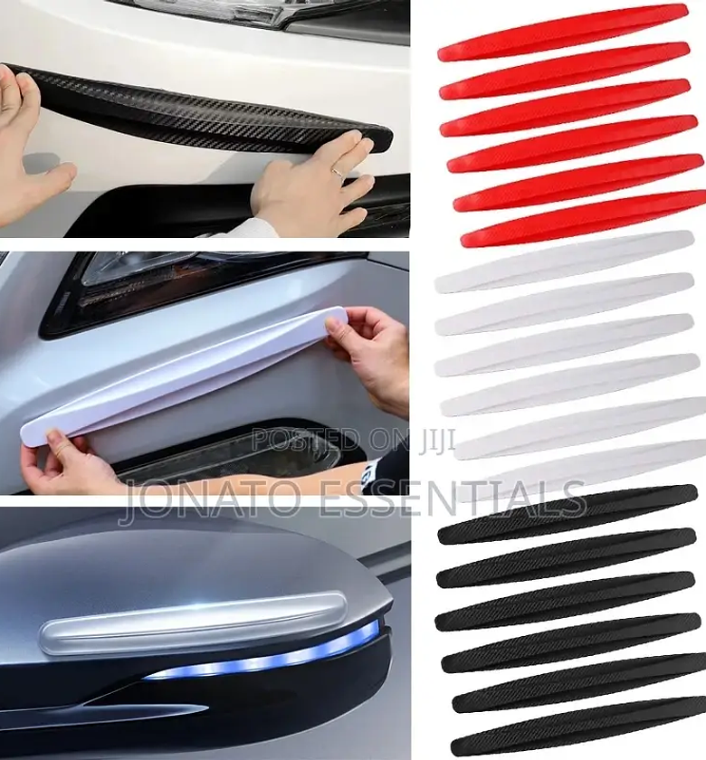 2pc Car Bumper Protection Strips Set image