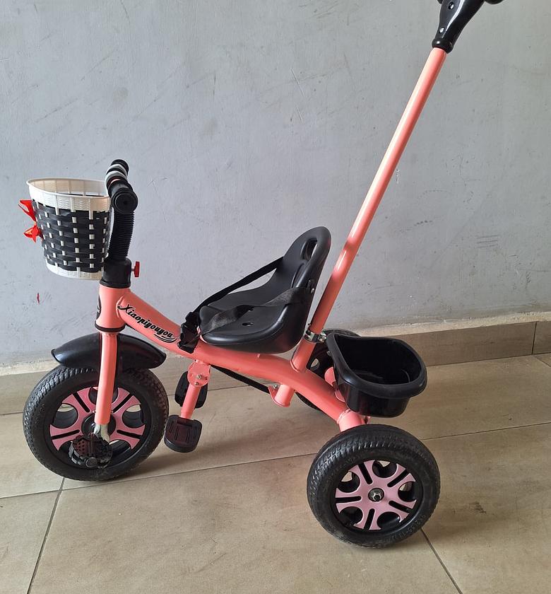 Kids Tricycle. Tricycle With Push Handle. IDEAL GIFT image