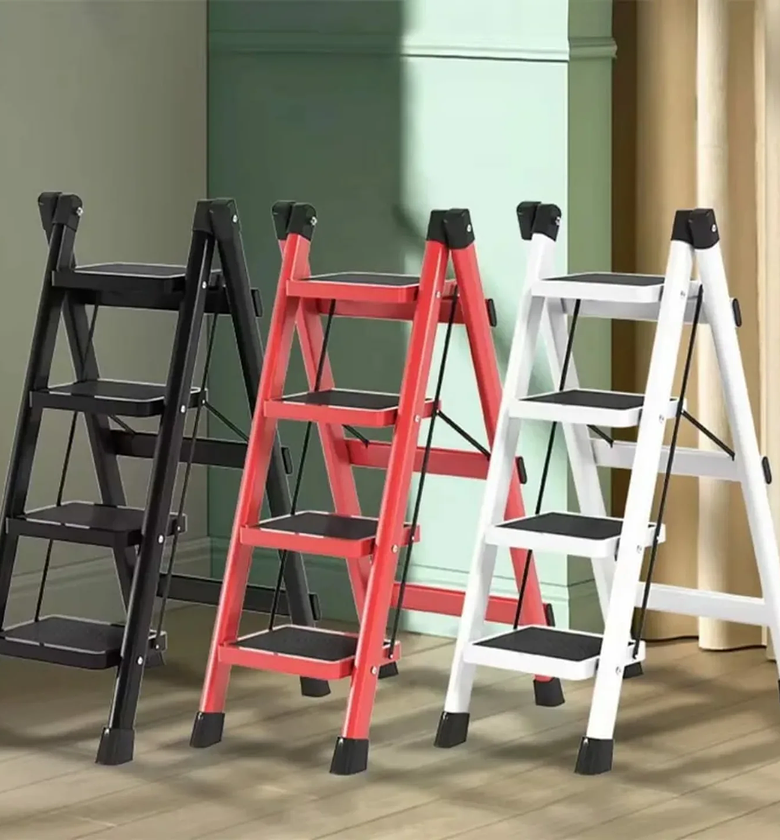Multi-Purpose Heavy-Duty 4-Step Foldable Ladder image