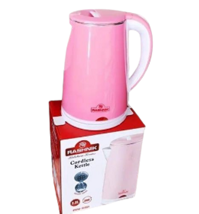 Electric Kettle. Rashnik Electric Hot Water Kettle 2.3 Liter -pink -Recommend image