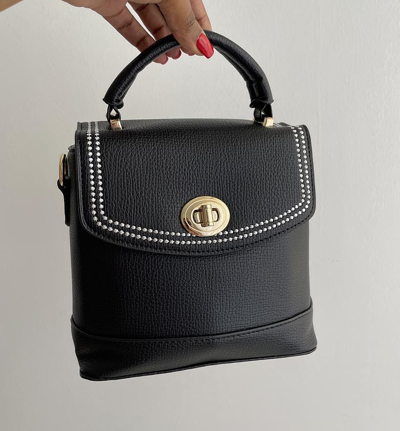 Cacia Bucket Bag - Black image