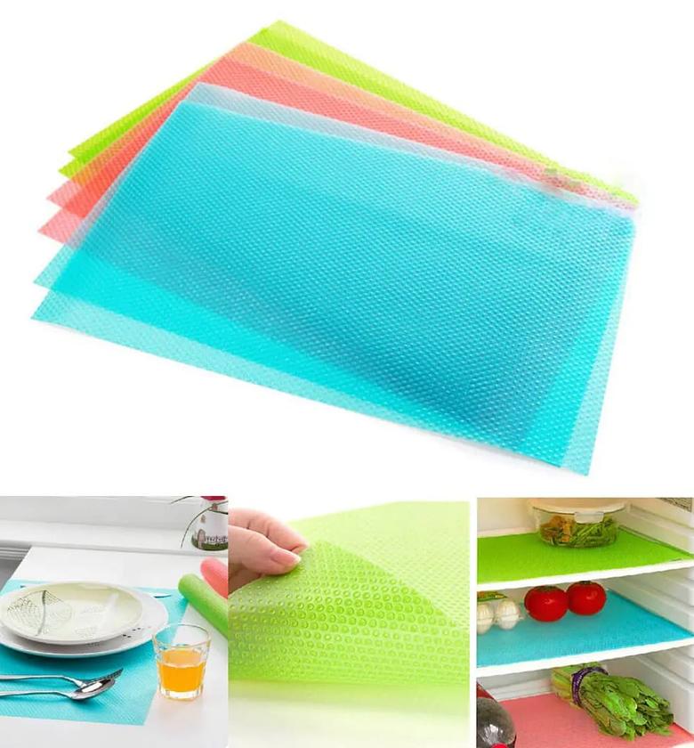 4PCS Waterproof EVA Refrigerator Liner Mats image