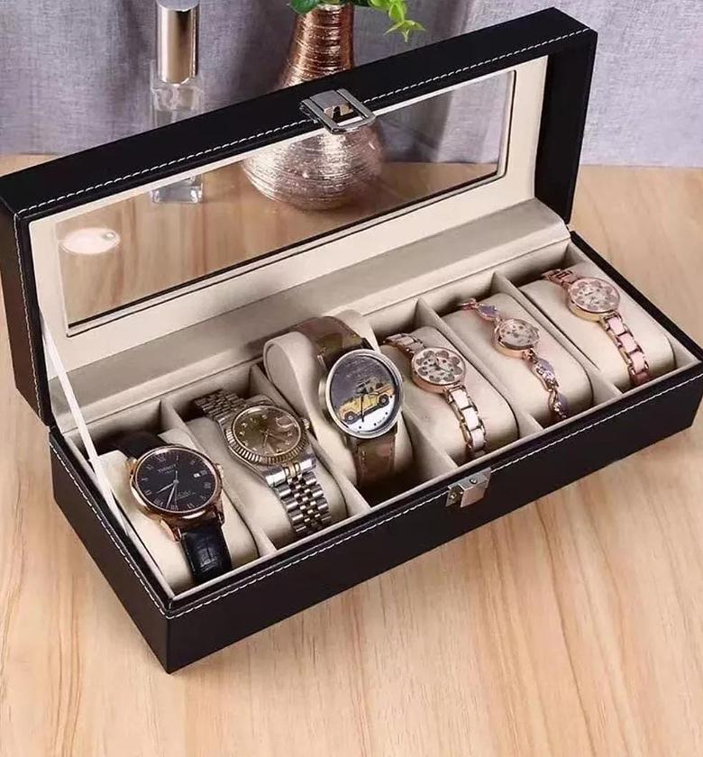 6 slots watch Organizer/storage box image