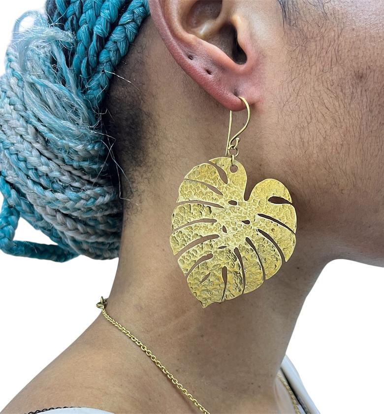 Hadiya Brass Earrings  image