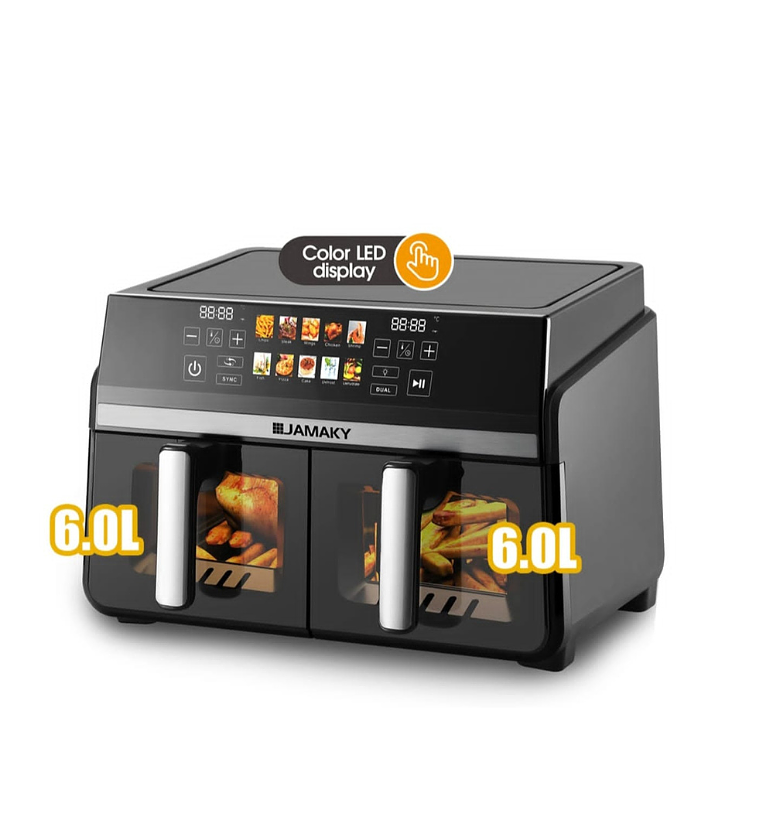 Jamaky Dual Basket 12.0L Air Fryer (3000W) image