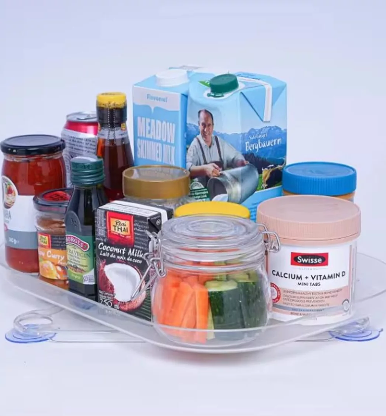 Rectangular 360° Rotating Acrylic Turntable Organizer image