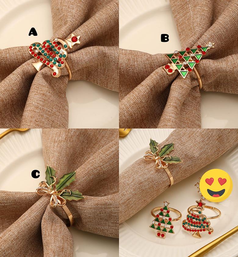 Jeweled Festive Napkin Rings (2-Piece Set) image
