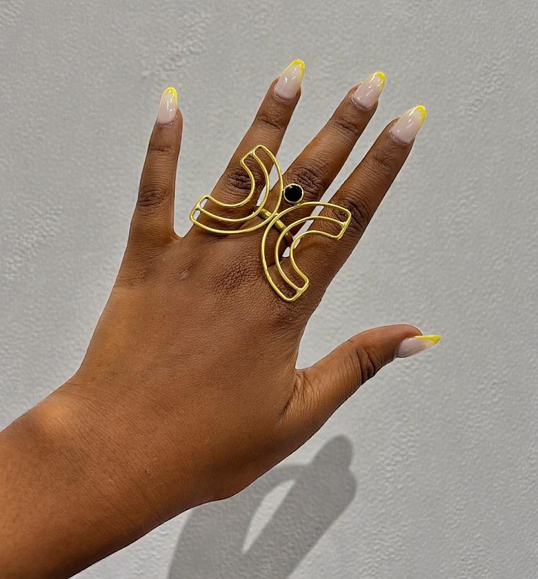Ushindi Brass Adjustable  Ring image