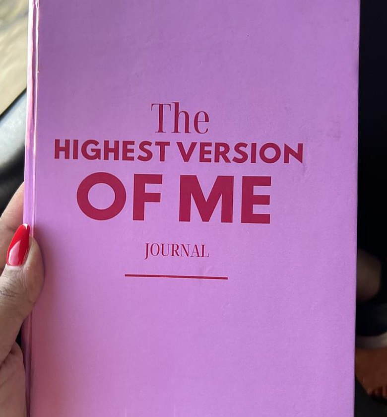 The Highest Version of Me Journal + Diamond pen + Affirmation Cards image