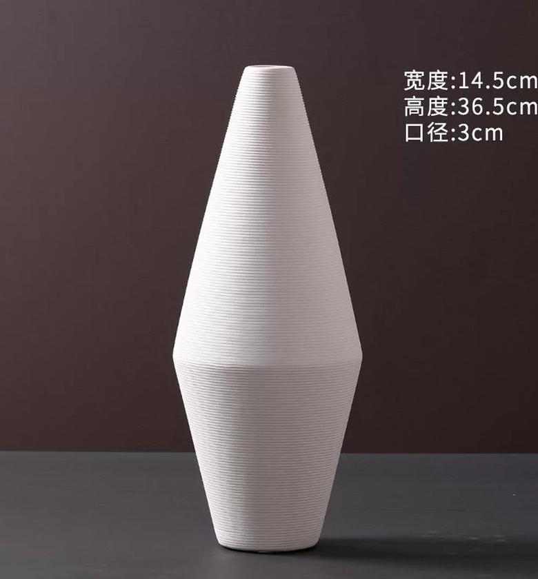 3Pc simple elegant ceramic vases image
