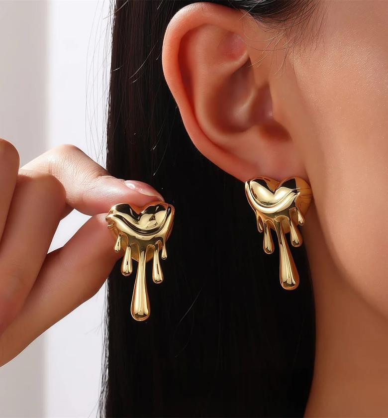 Love drip earrings  image