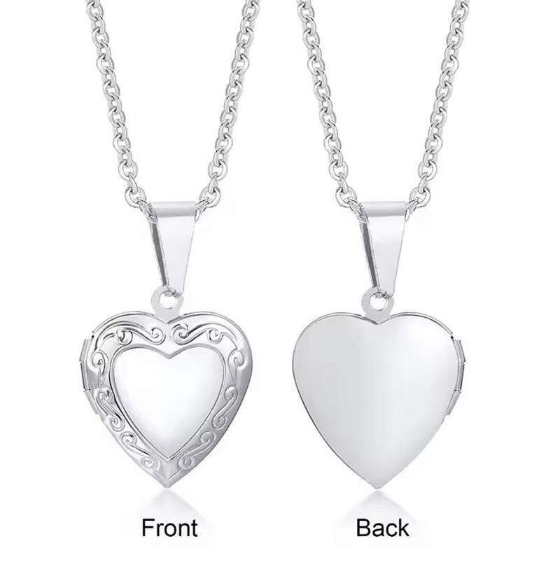 Eternal Heart Photo Locket Necklace image