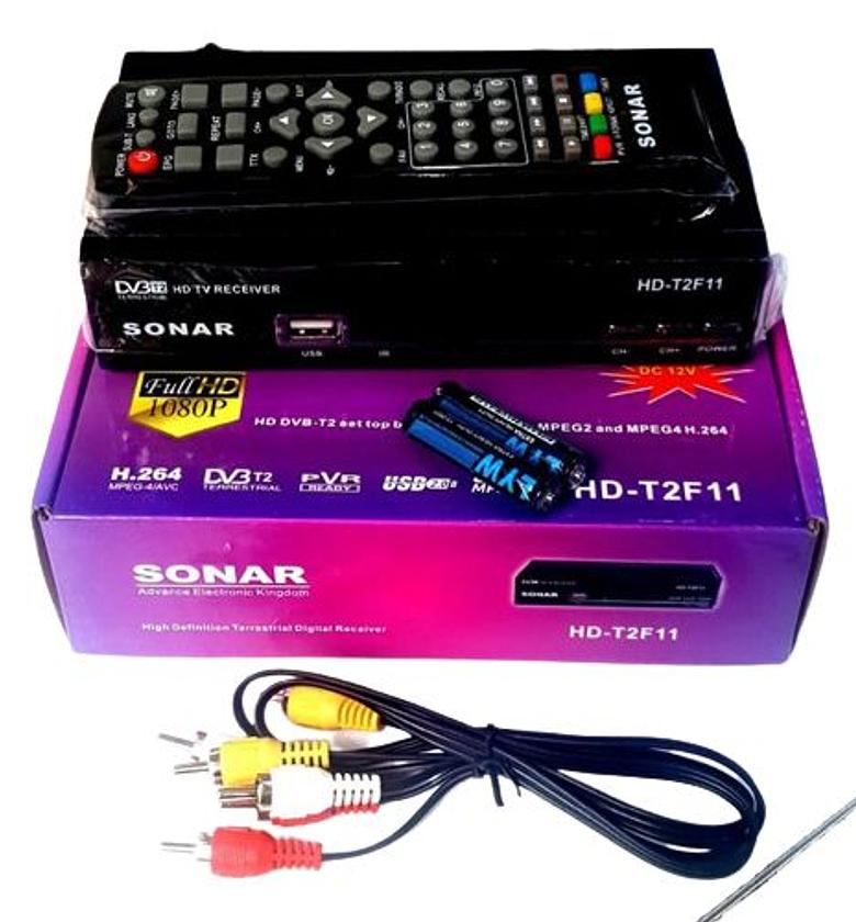 Sonar Free To Air 1080P Full HD Digital Set Box Decoder No Monthly Subscriptions image