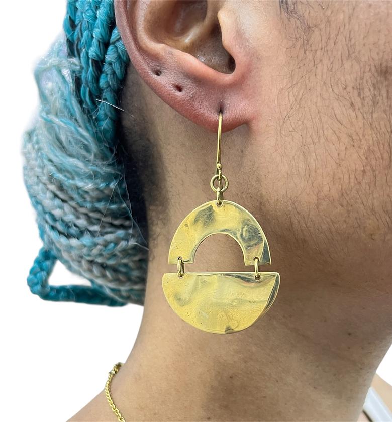 Tolu Brass Earrings  image