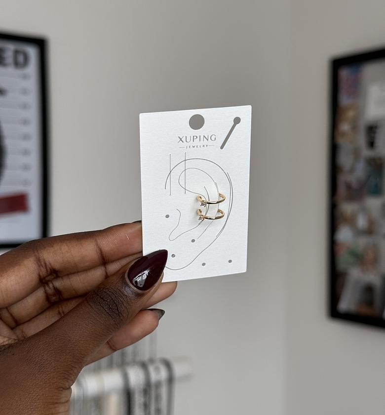 Double Celestial Orb ear cuff image