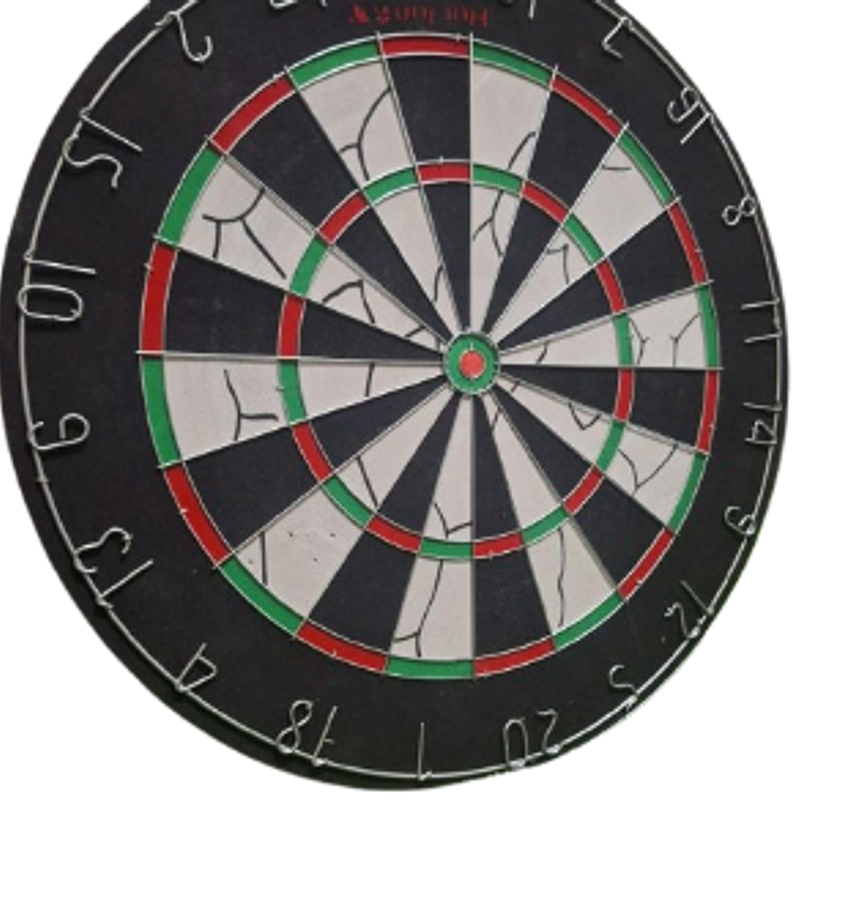 Professional Dartboard With 6piece  Steel-tip darts.  image