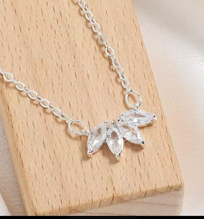 Petal Whisper Marquise Pendant Necklace image