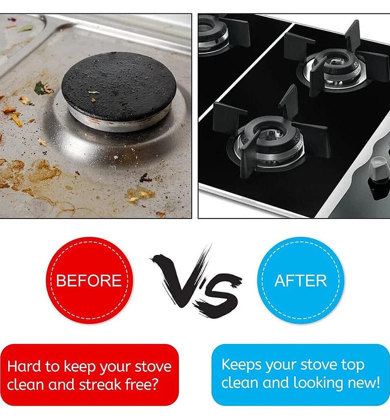 1 Set 5-Hole Gas Stove Pad  Protective Cover  image