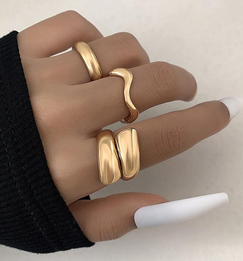 Geometric Alloy Ring Set image
