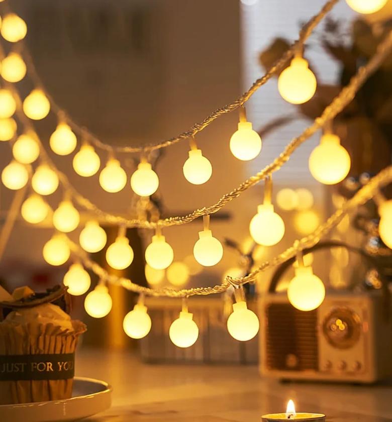 Warm Glow Globe LED String Lights image
