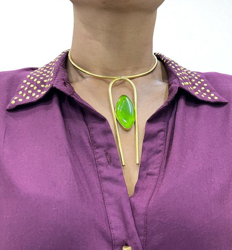 Stone Brass Choker image