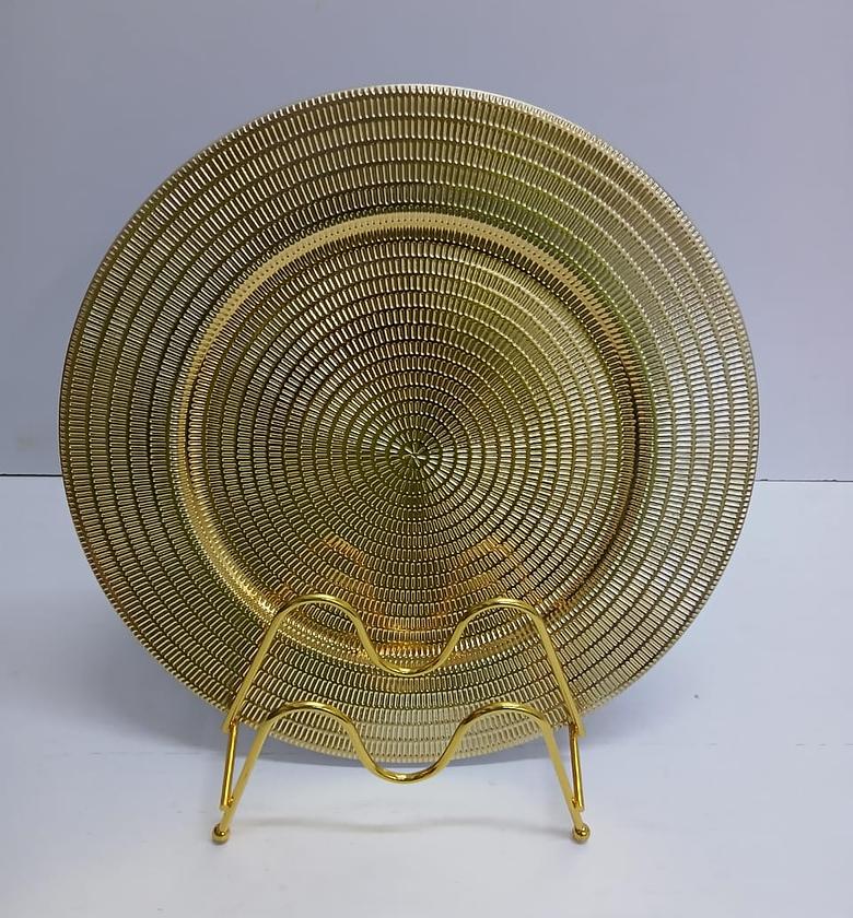 Classy Decor  piece Charger Plates  Available  Round in shape  33cm Diameter image