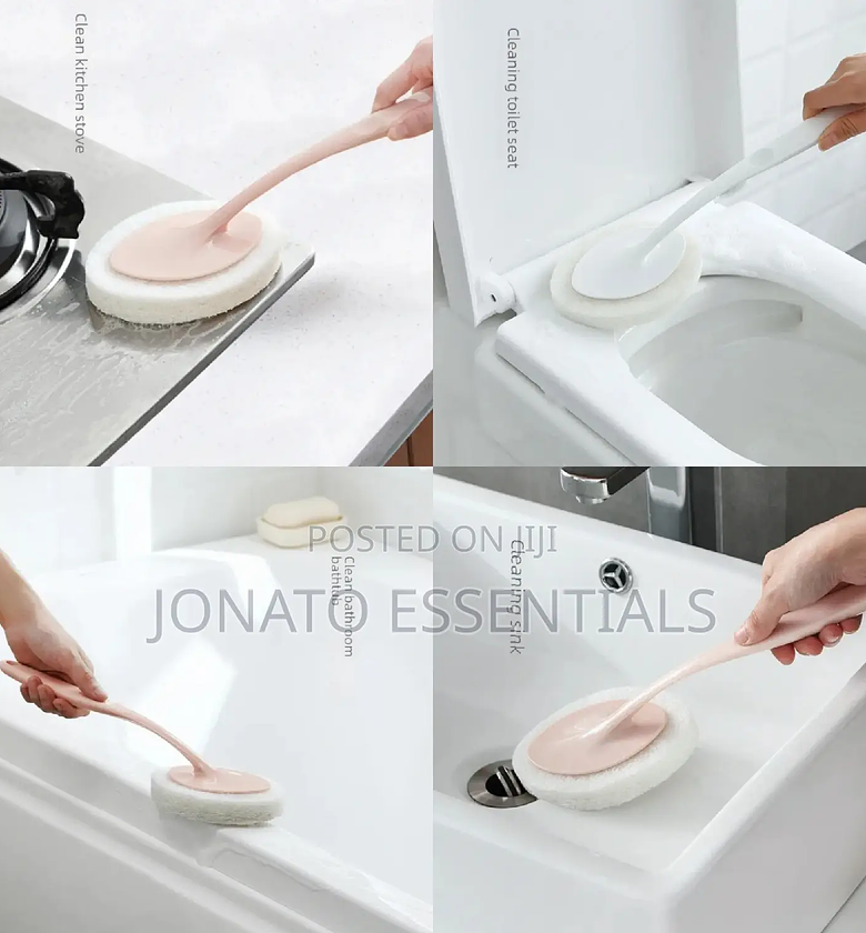 Long Handle Cleaning Sponge Brush image
