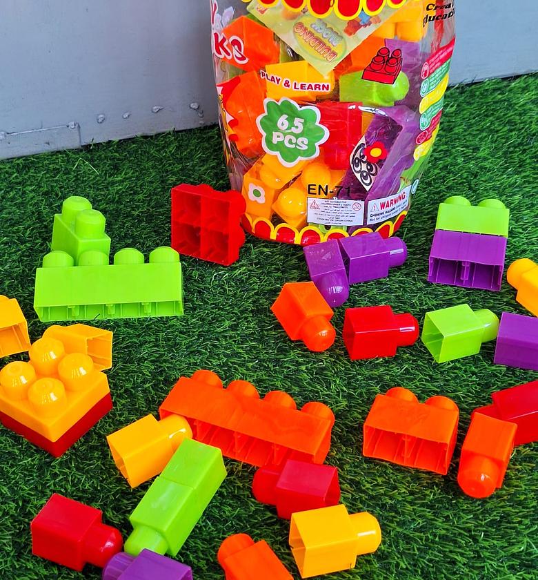 Construction Toy Blocks" or "Building Blocks for Kids image