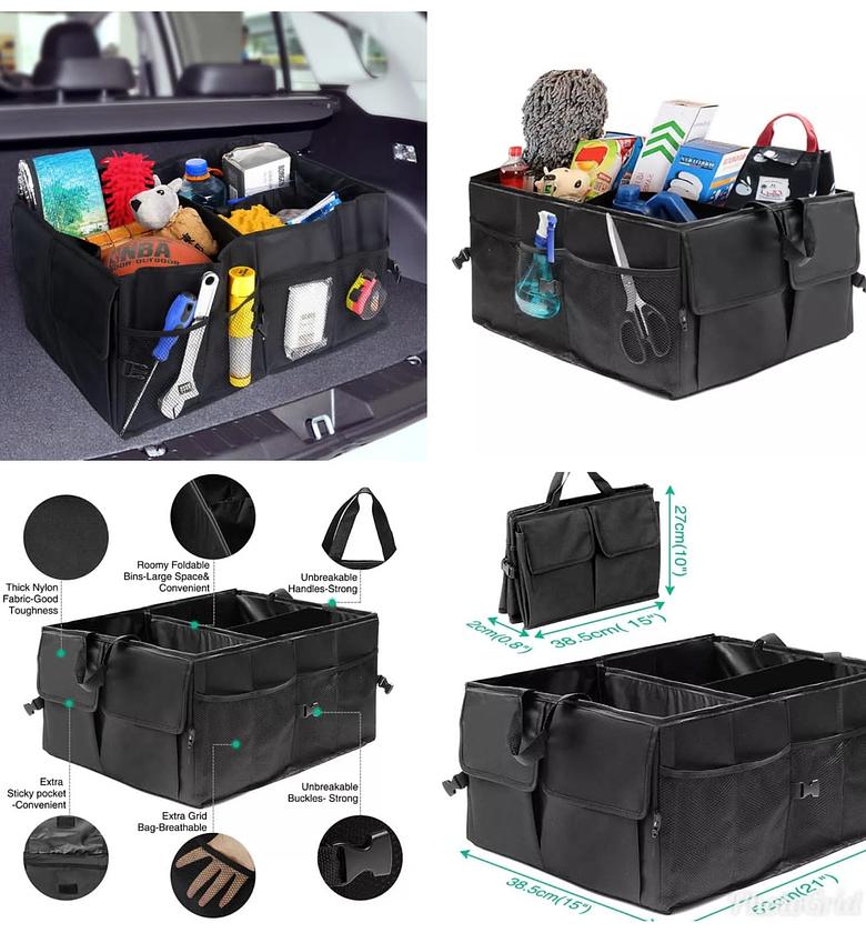 Large Capacity Car Boot Organizer – Keep Your Car Neat & Organized image