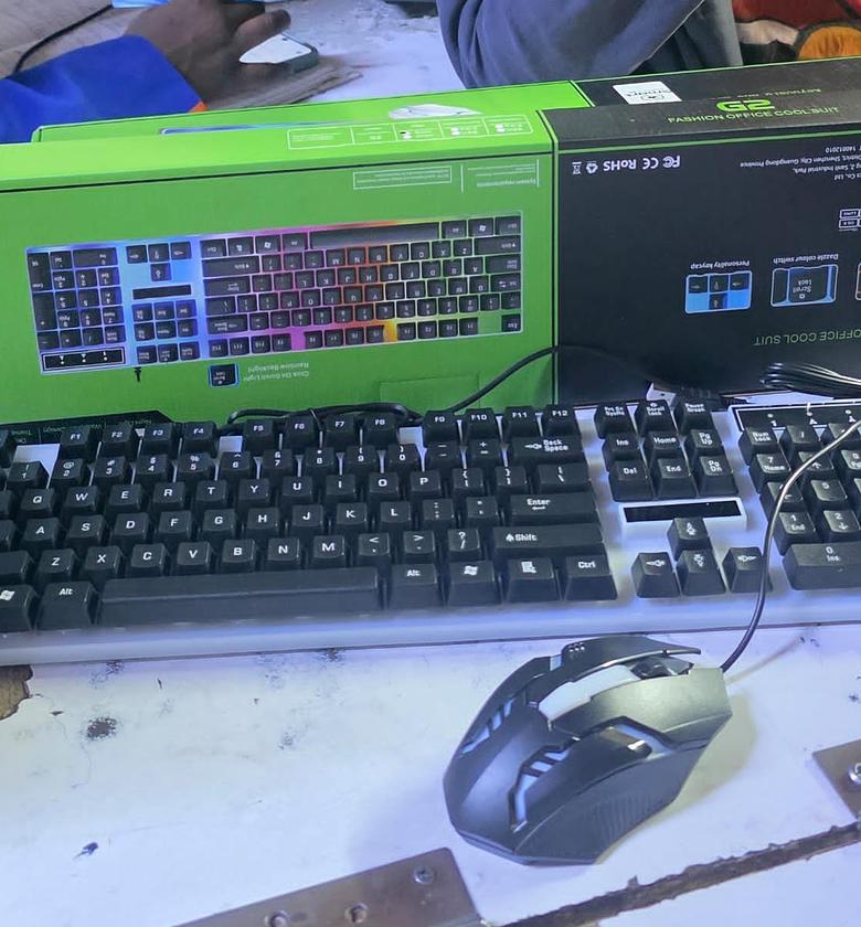 G2/KM-5003 Colorful Gaming Keyboard and Mouse Set.  image