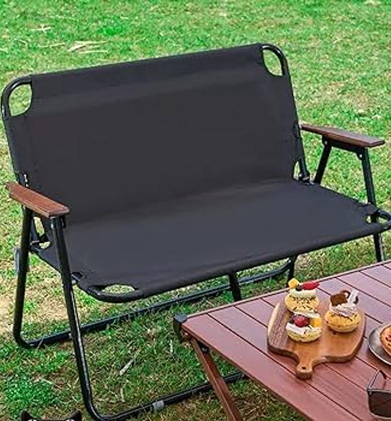 Camping Chair. Folding Double Camping Chair or Loveseat Camping Chair.  image