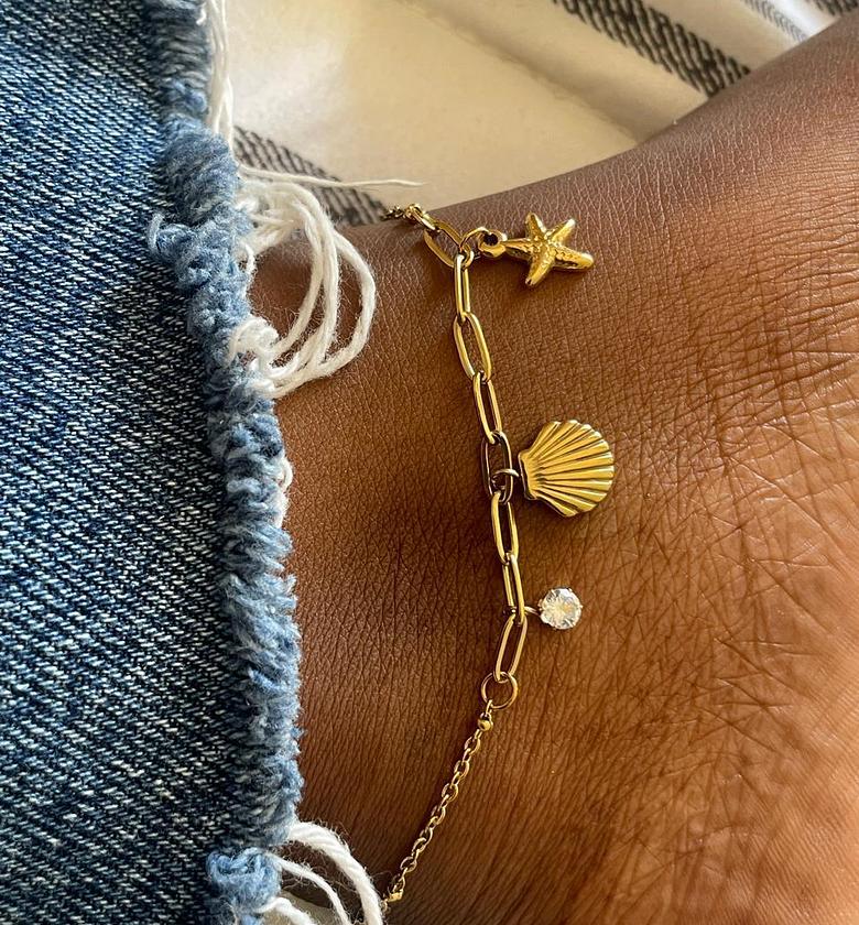Oceanic Whimsy Charm Anklet image