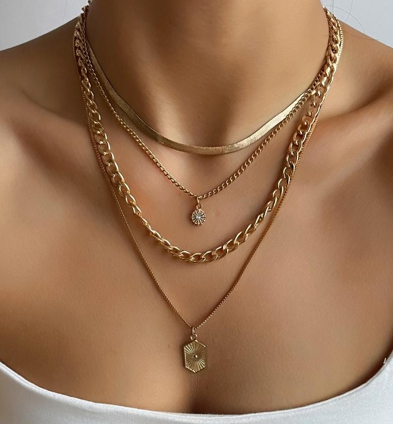 Vintage layered necklace image