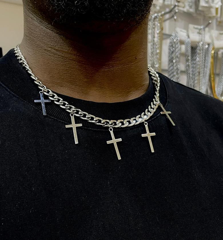 Sterling Cross Chain image