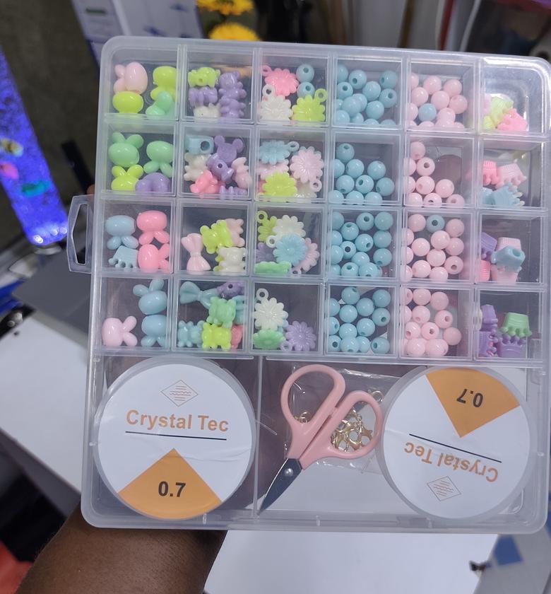 Diy Beads Jewelry Kit For Kids And Adults, Craft Maker Set image
