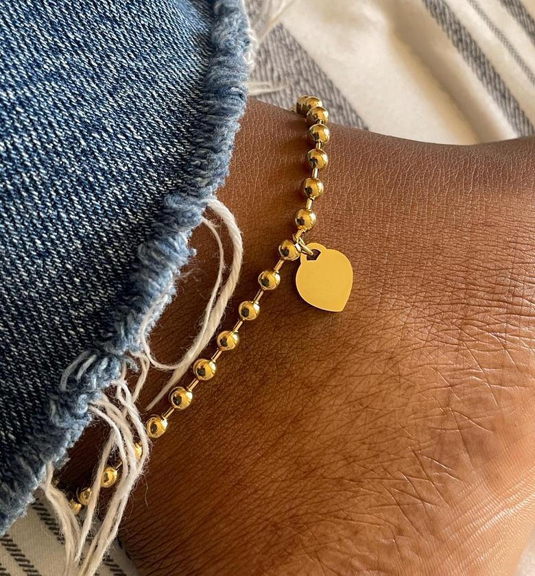 Heartfelt Ball Chain Anklet image