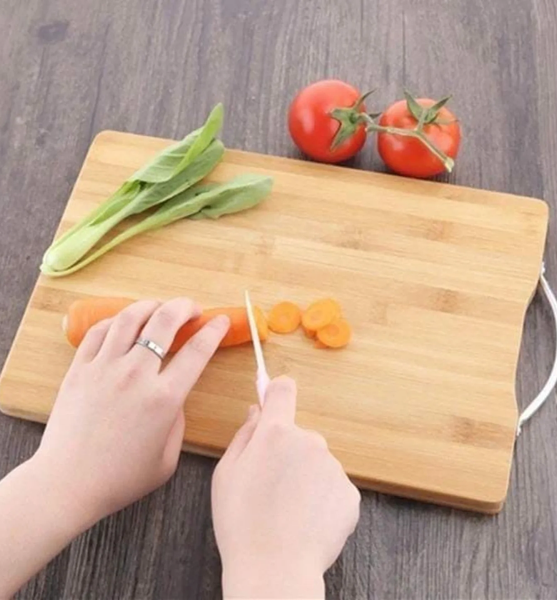 Hard Big Size 1.8cm Thick Wooden Bamboo Chopping Board image