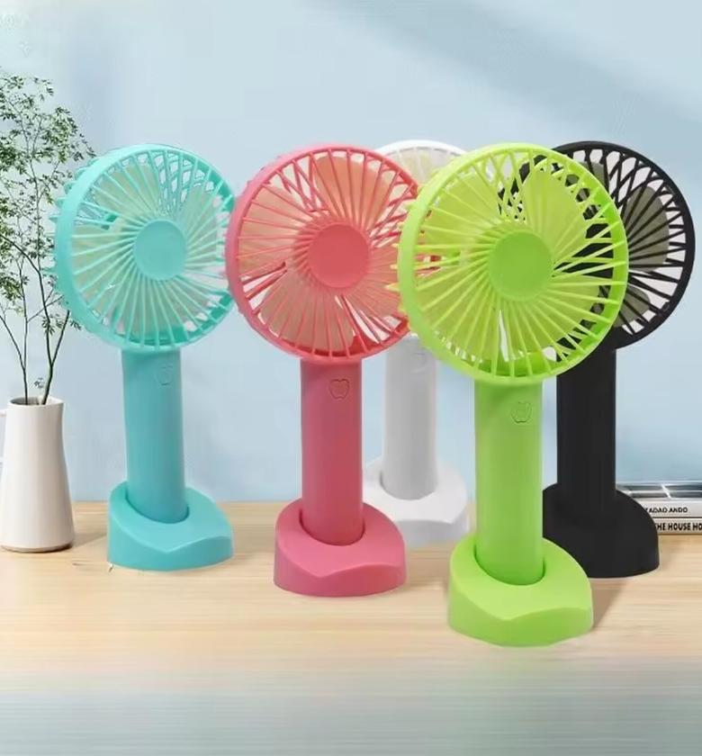 Rechargeable Portable Mini Handheld Fan with Desk Stand - 3 Speed image