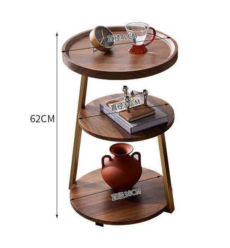 3-Tier Wooden Side Table – Modern Storage & Display image