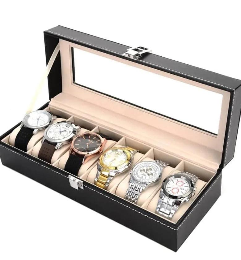 6 Slots Watch Organizer/Storage Box image