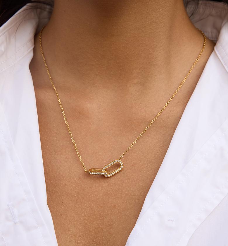  Interlocking Link Necklace image