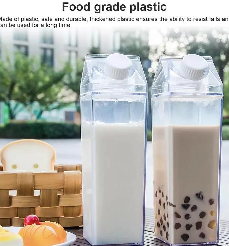 1000ml Clear Acrylic Milk / Water Bottle image