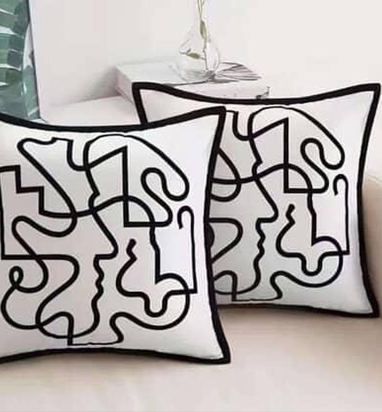 Modern Abstract Throw Pillow Cover   image