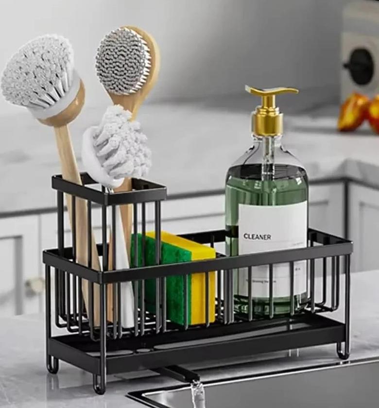 Multifunctional carbon steel sink caddy. image