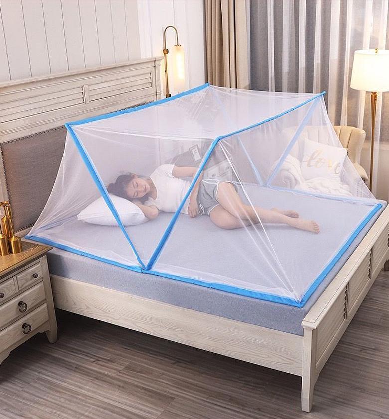 Foldable Mosquito Net Cover Big Free-Easy Open & Fold 6by6  image