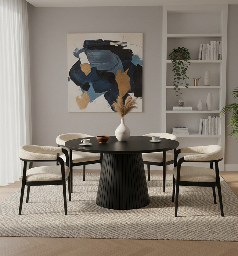 Round Fluted Dining Set image