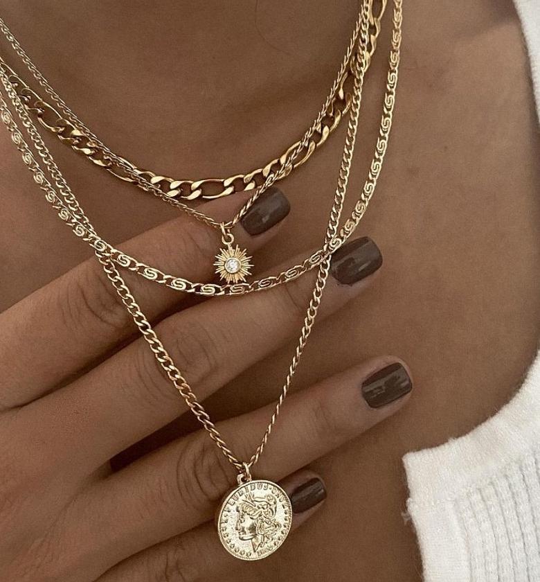 Vintage layered necklace image