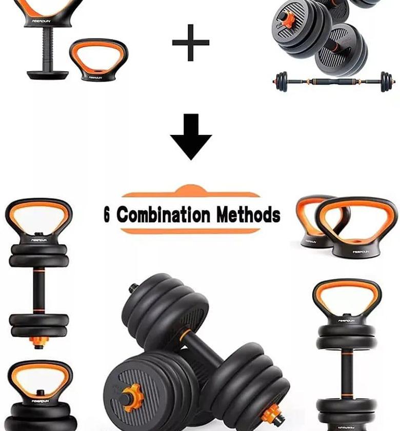 30kg Chrome 6in1 Adjustable Kettle Bell Weights image