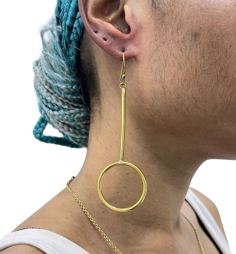 Sipho Brass Earrings  image