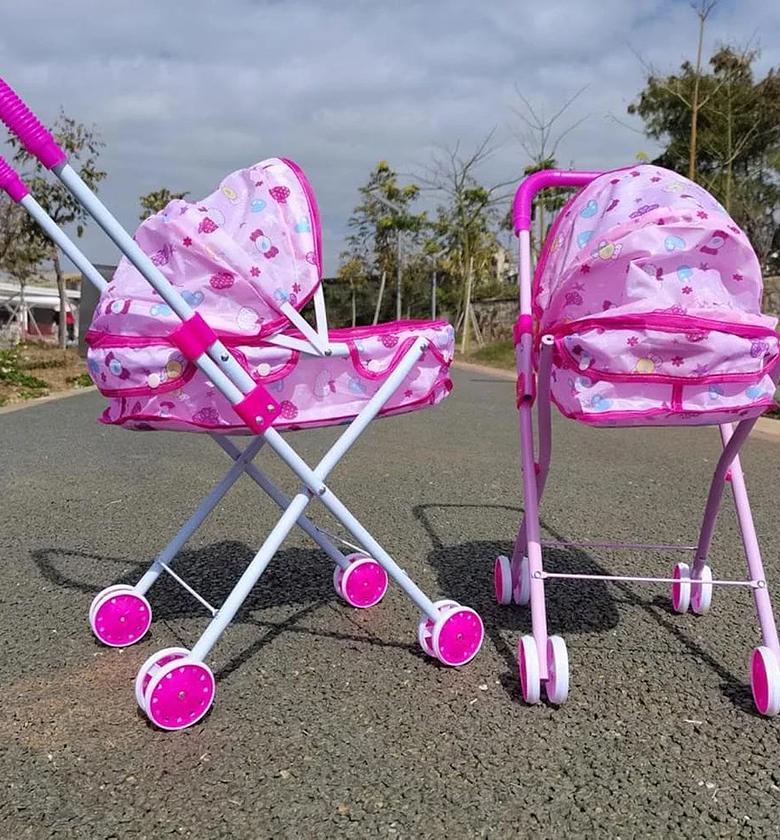 Foldable baby doll strollers image